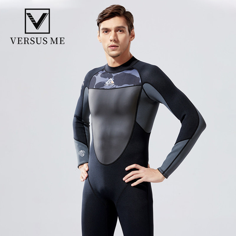 潜水服加厚保暖男连体防季泳浪
