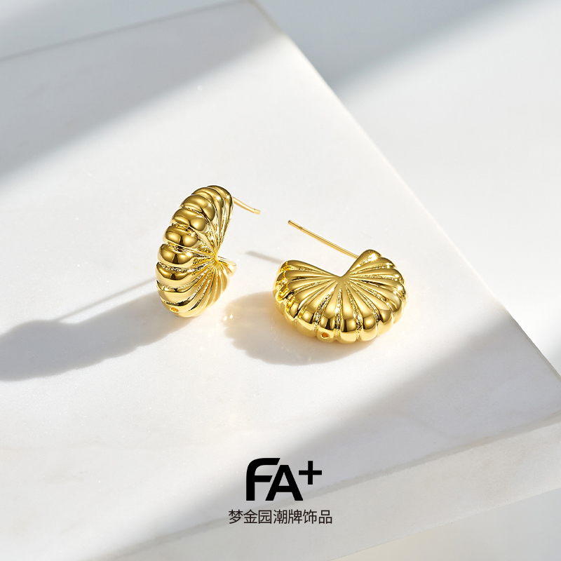 FA+原创设计S925女士耳钉