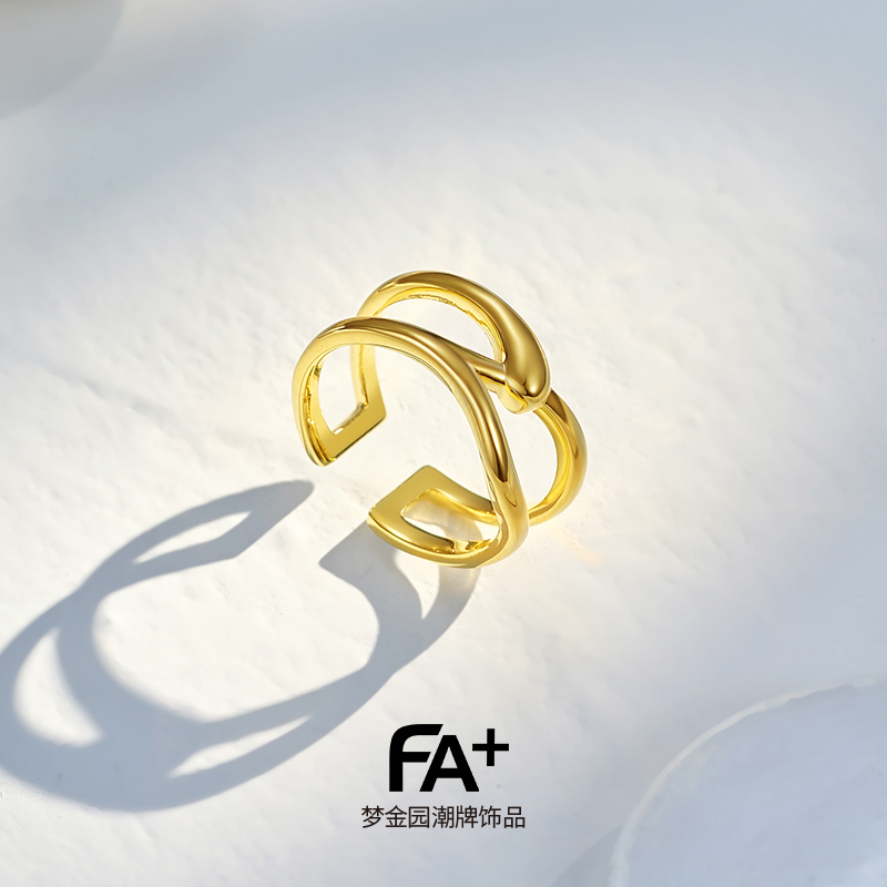 法加女925银原创设计银戒指指环