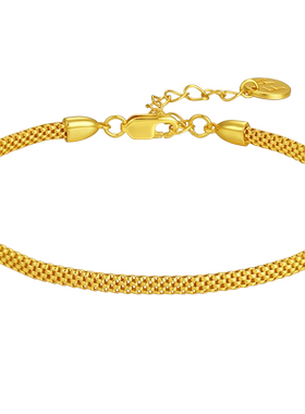 梦金园潮牌饰品FA+925银时尚手链