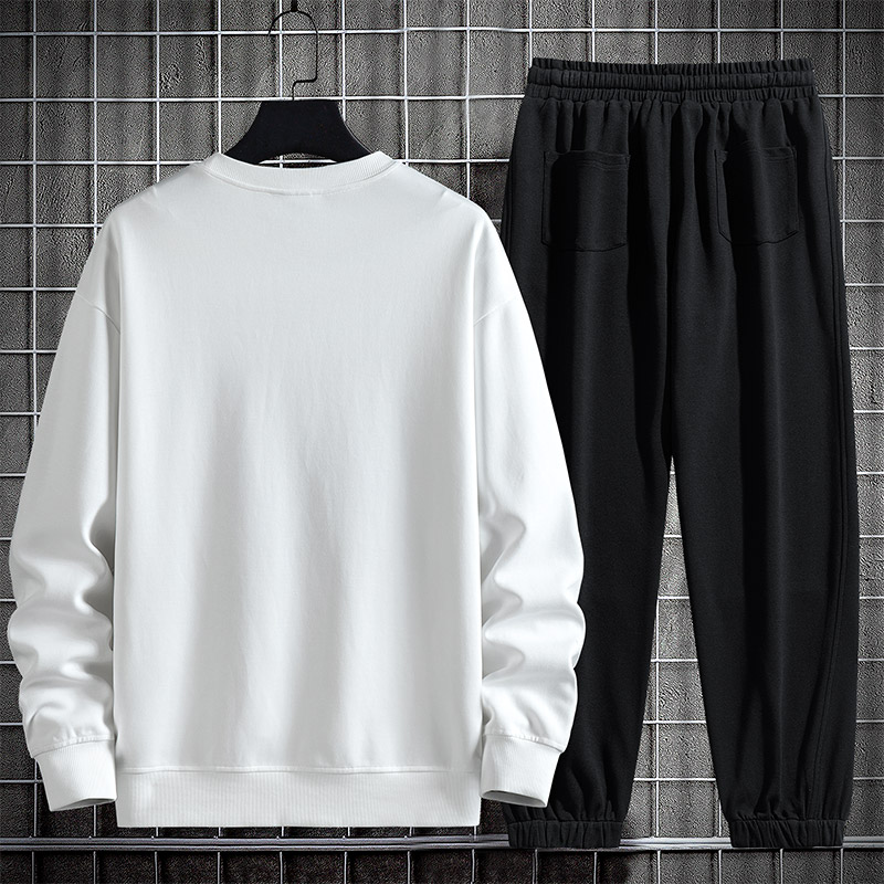 秋款大码M-8XL加肥加大胖子休闲卫衣套装男TZ36275-P95-大码,男装T恤,星座209