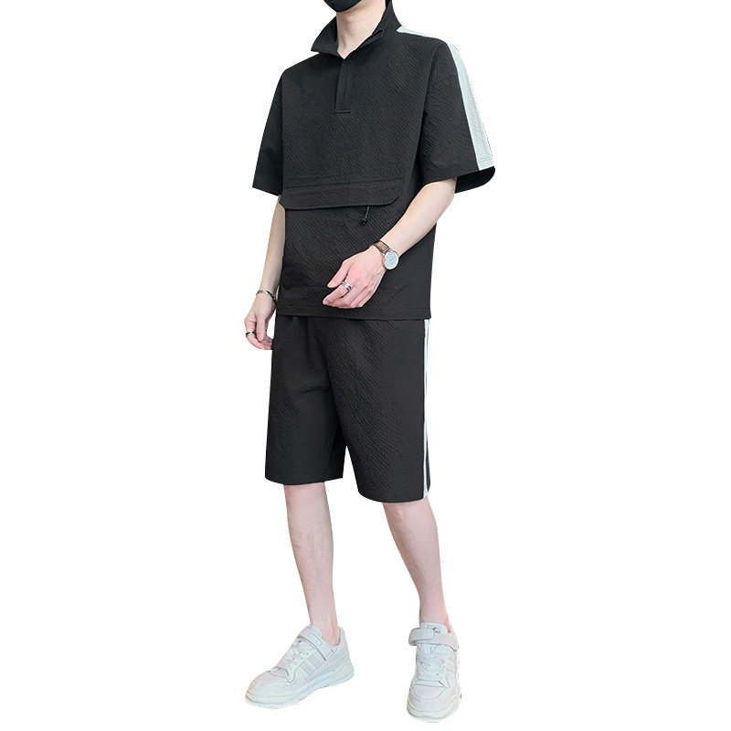 胖男生M-8XL大码男士短袖套装休闲运动两件套TZ35066-P65控118,男装T恤,星座209