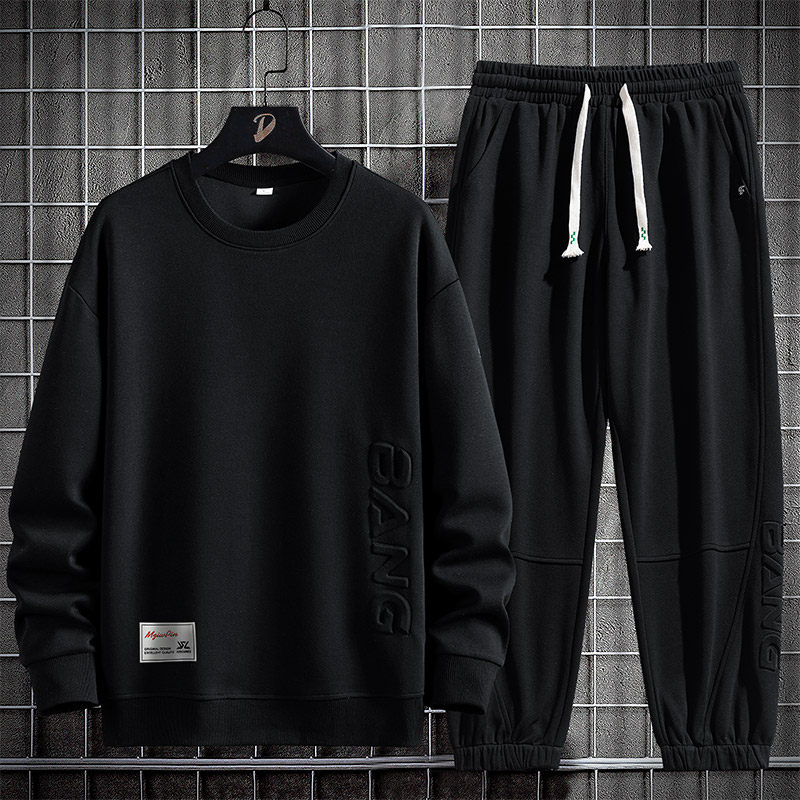 春款2XL-8XL加肥加大胖子休闲卫衣套装男TZ36311-P95-大码,男装休闲套装,星座209