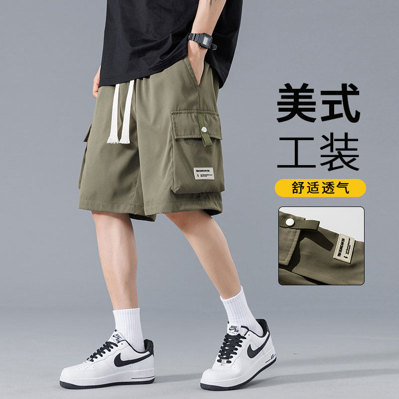 夏季M-8XL大码胖男生宽松五分裤 休闲运动短裤男 K31-P30 控39图片