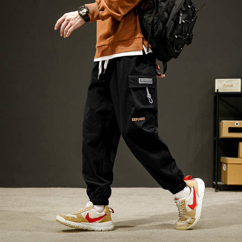 23四季款潮流休闲大码工装裤男宽松大码束脚裤子男K8820-P40，男装休闲裤，星座209