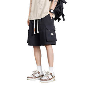 夏季M-8XL大码胖男生宽松五分裤 休闲运动短裤男 K35-P35 控49图片
