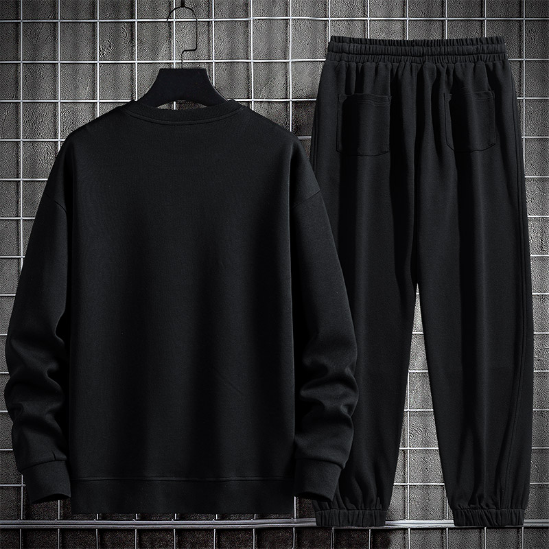 秋款大码M-8XL加肥加大胖子休闲卫衣套装男TZ36273-P95-大码,男装T恤,星座209