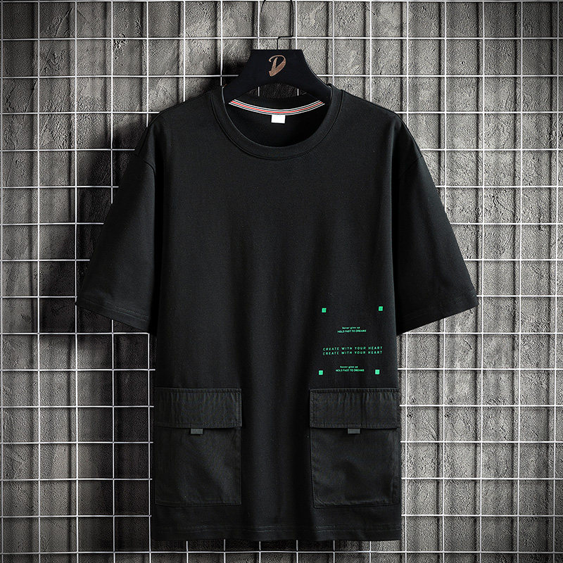 M-8XL 超大码平铺纯棉短袖T恤潮男胖子半袖上衣TX206-P32 大码图片