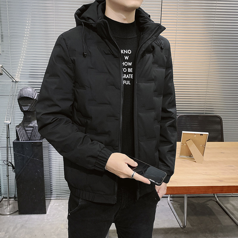 大码M-8XL加肥加大胖子加厚休闲连帽羽绒服 YR9802-P110 大码图片