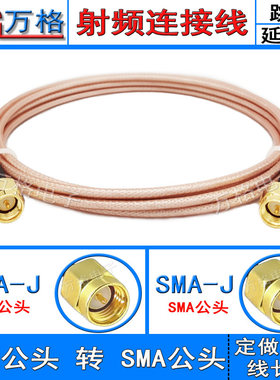 SMA双公头RG316镀银线高频低损耗