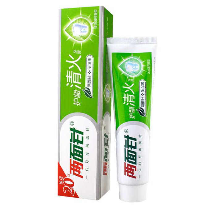 两面针护龈清火牙膏 160g+20g/支 冰凉薄荷香型 清新口气