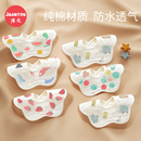 婴儿纯棉纱布围嘴口水巾新生儿防水吐奶垫巾男宝宝围兜女夏季0-3