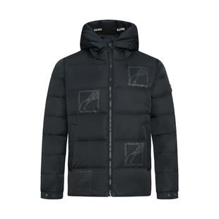 PP轻奢潮牌pleikpholppe冬季 黑色高端潮流连帽白鸭绒羽绒服 新款