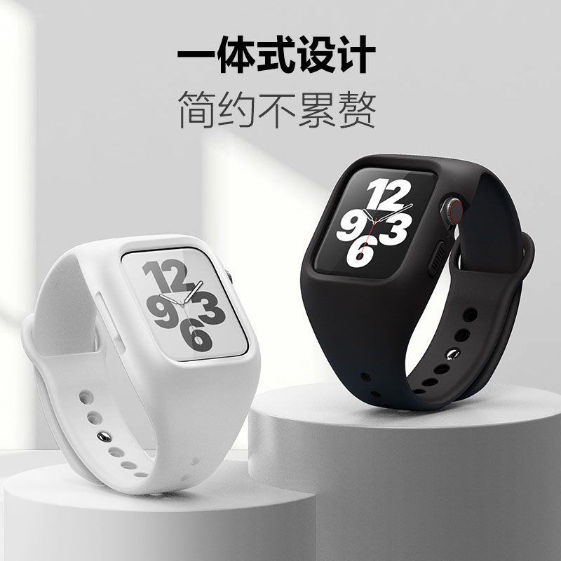 适用apple watch9表带S8/7苹果手表防摔运动6/5/4代潮S