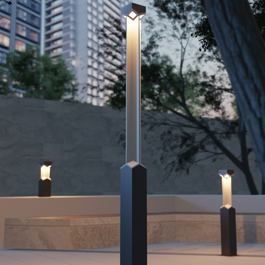 万泽LED现代铝材庭院灯