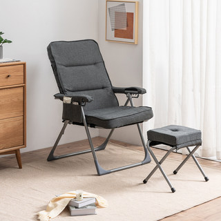 新品躺椅折叠单人家用便携简约懒人沙发宿舍办公孕妇可躺靠背电品