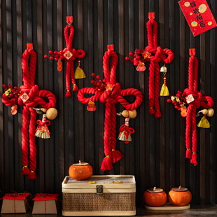 2025新年装饰品万字结中国结蛇年春节过年乔迁入户门挂件布置挂饰