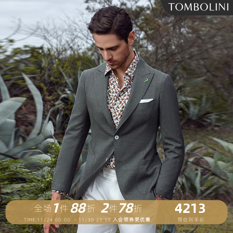 东博利尼西装纯羊毛进口面料