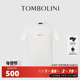 百搭潮流短袖 TOMBOLINI东博利尼夏季 字母休闲T恤男 T恤内搭白T恤