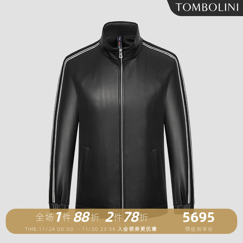 冬季真皮皮衣TOMBOLINI夹克