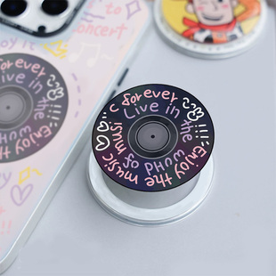 智卡奴 magsafe磁吸气囊支架手机指环扣适用于iPhone14/13/12/11promax壳360度旋转固定桌面撑环个性吸附磁铁