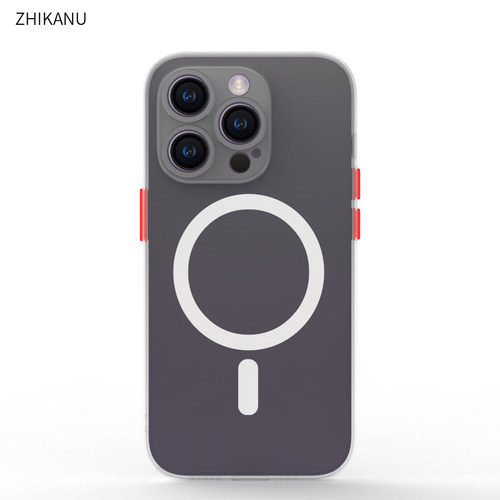 适用于苹果16肤感磁吸手机壳