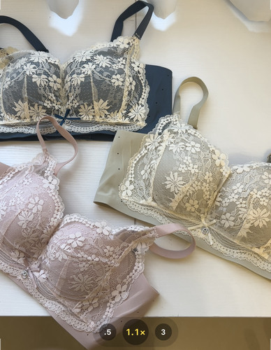 全新乳胶按摩柔软AB通杯薄款内衣女聚拢无胶骨高侧收副乳文胸1009