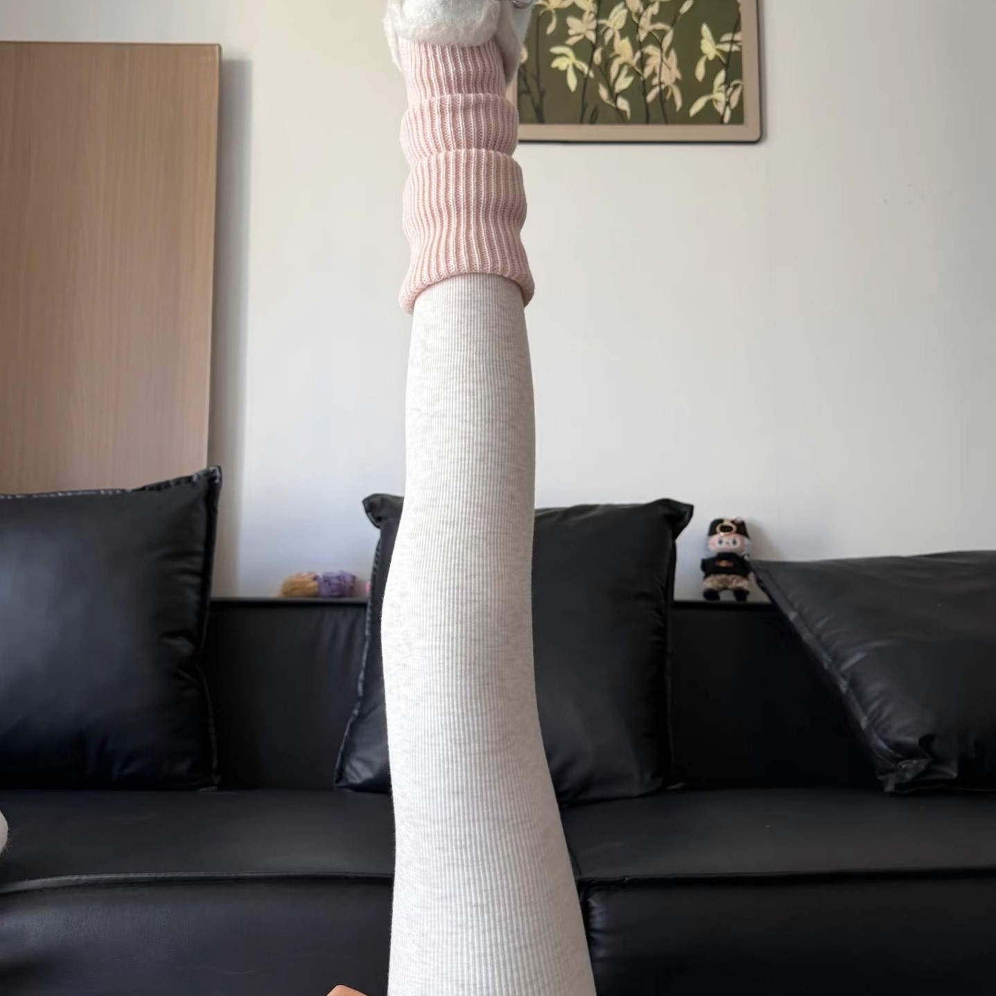 秋冬加绒白色连裤袜女外穿加厚燕麦色打底裤袜保暖显瘦米白色丝袜