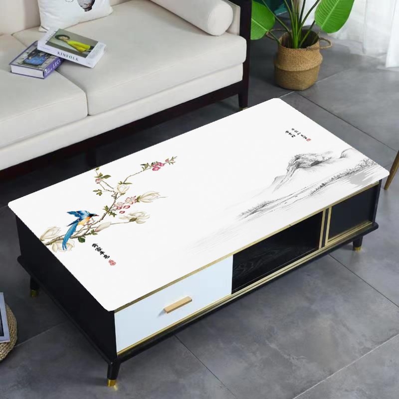 长方形茶几垫pvc软玻璃不透明茶几桌布电视柜垫免洗防水防油防烫