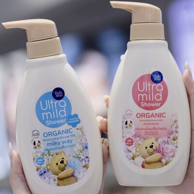 保税！奶乎乎的！泰国babi mild洋甘菊牛奶香氛沐浴露温和倍护