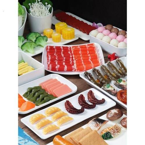 仿真火锅食材模型配菜假肉菜海鲜丸子装饰摆件材料道具儿童玩具