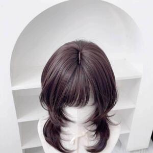 新款古早贝贝假发女日系高层次水母头高颅顶假发女全头套仿真假发