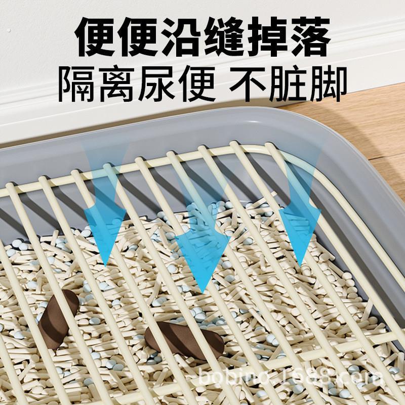 大号宠物厕所防吃屎防踩屎铁网格狗便盆隔尿易清洗宠物用品