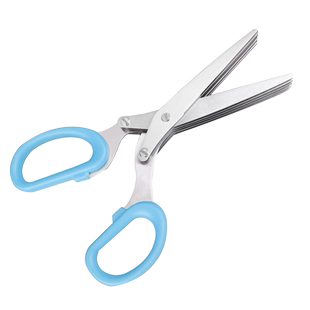 家用多功能不锈钢五层葱花剪刀厨房剪子切菜神器商用碎食切葱神器