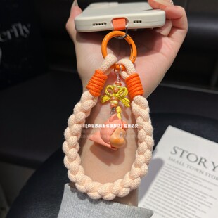 狐狸dimoo手机链挂绳超好看可爱正版Molly萌粒串珠挂坠编织手腕挂件超火星星人腕带手绳包挂件钥匙挂饰新款壳