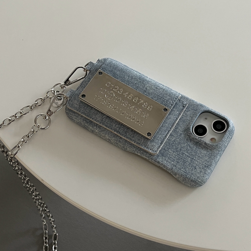 带卡包全包硬壳金属斜挎背包链