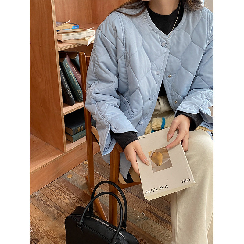 赴裳2026新款菱格轻薄棉服