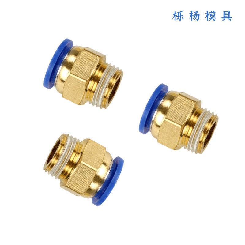气动快速接头气管快插螺纹直通PC8PC10PC12-M8M10M