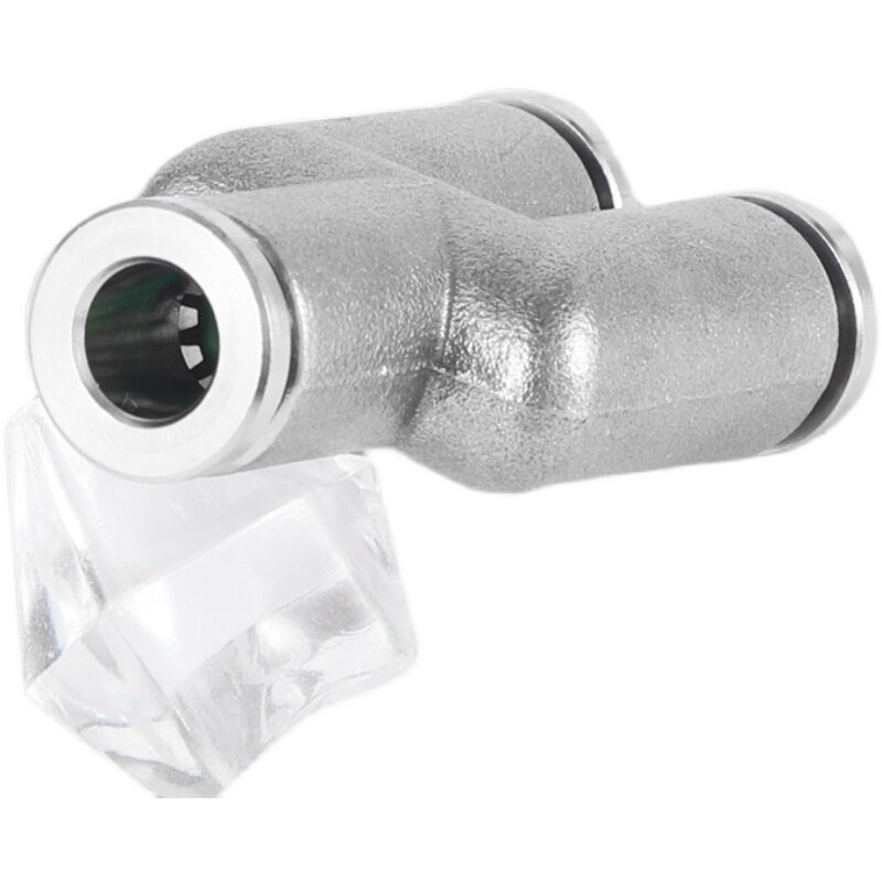 304不锈钢气管快速接头快插气动快接高压气嘴Y型三通对接元件PY