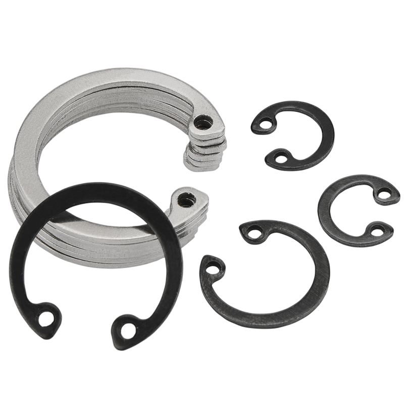 304不锈钢卡簧孔用弹性C型扣环65MN锰钢内卡c型卡扣内孔卡环簧6/8