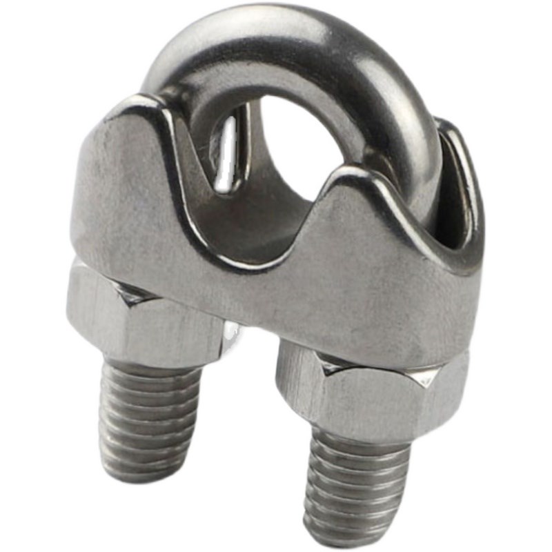 304不锈钢钢g丝绳夹头 轧头 锁头 猫爪 元宝卡头M2M3M4M5M6M8M24