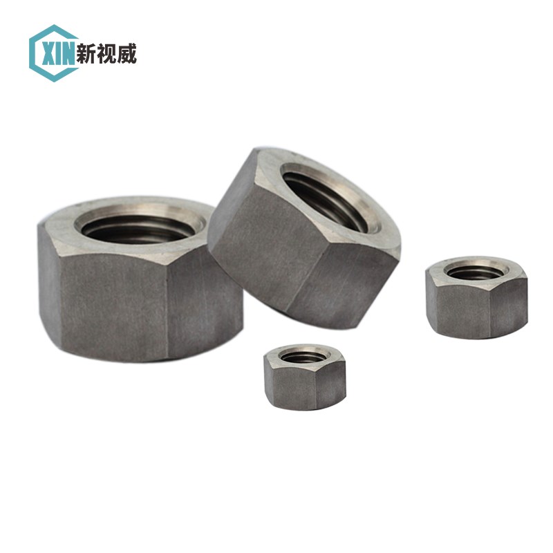 TA2纯钛六角螺母钛螺帽钛钢螺q丝母M3M4M5M6M8M10M12M14M16M18M20