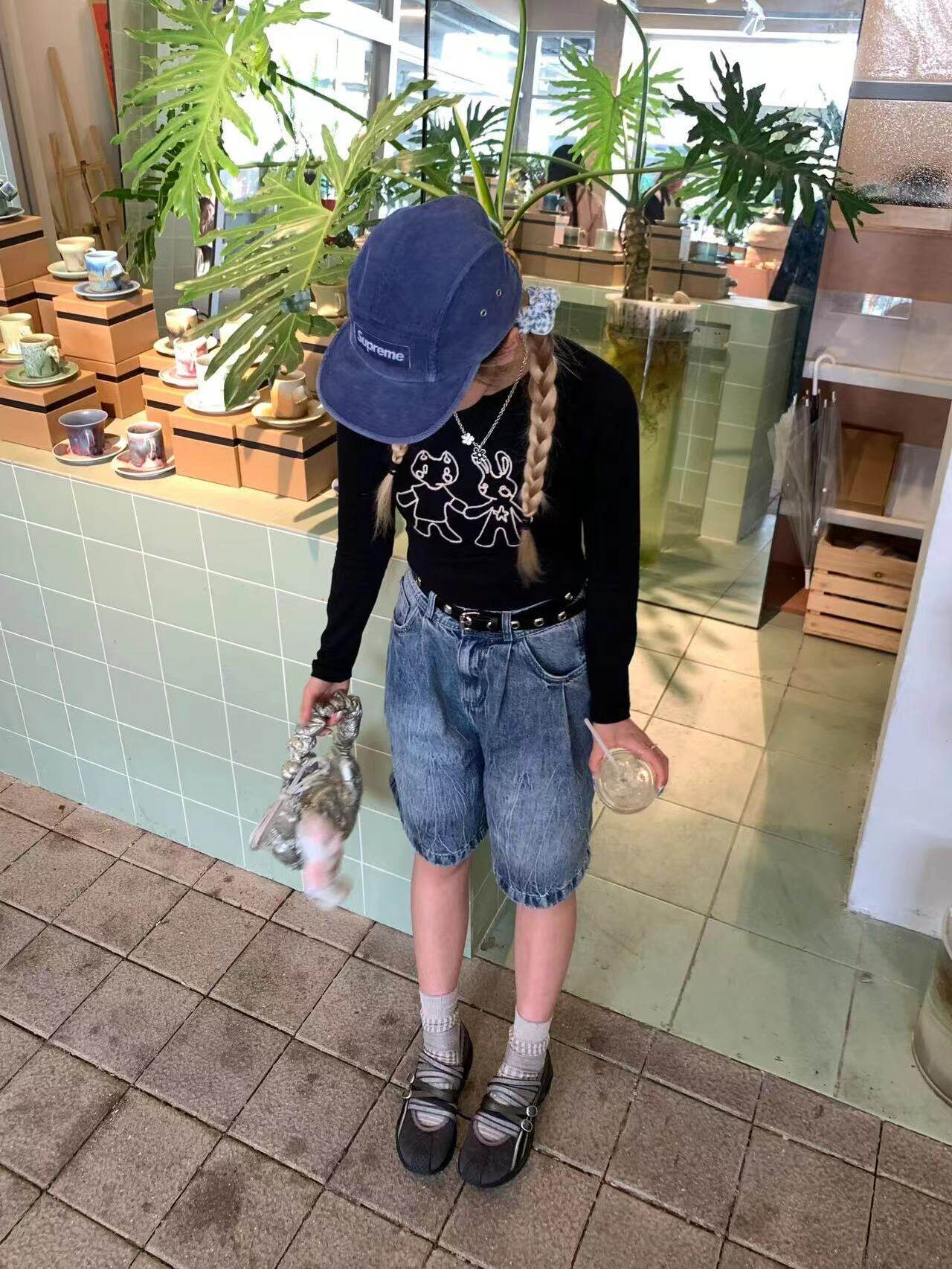 FASHION COLLABORATION BALLET SHOES WOMENS SUMMER 2024 NEW NICHE CUT-OUT LACE-UP CASUAL SPORTS MARY JANE SHOES