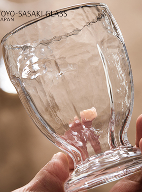 原装进口 东洋佐佐木 年轮玻璃杯 茶饮咖啡杯 创意 啤酒杯