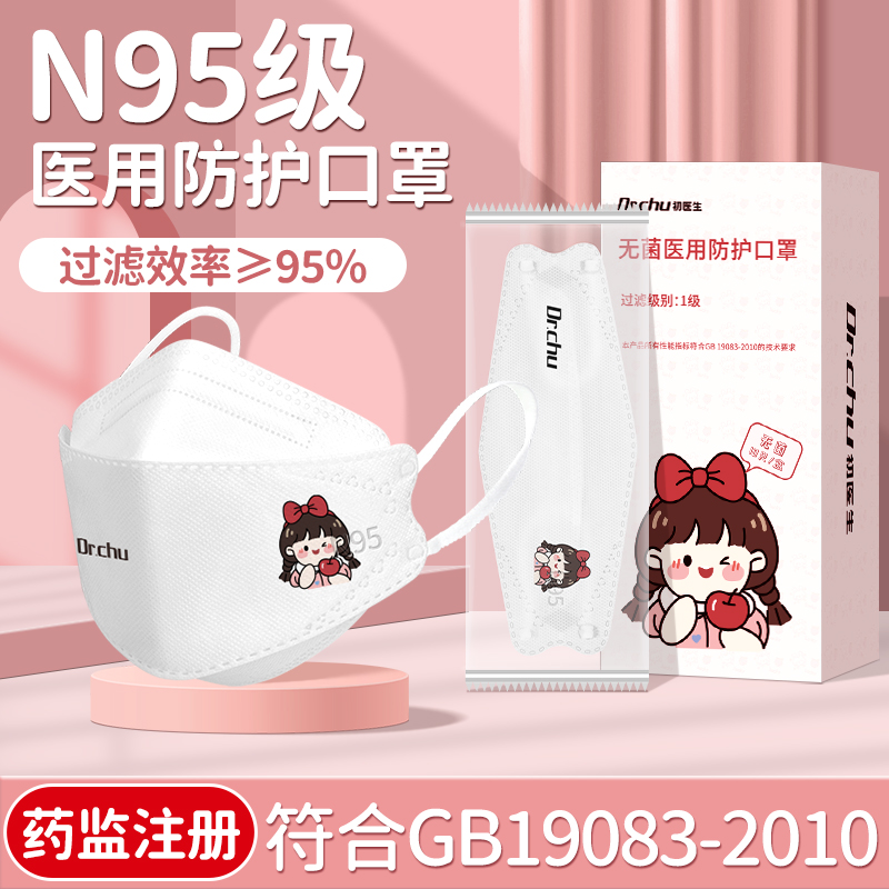 可爱女高颜值n95级医用防护口罩