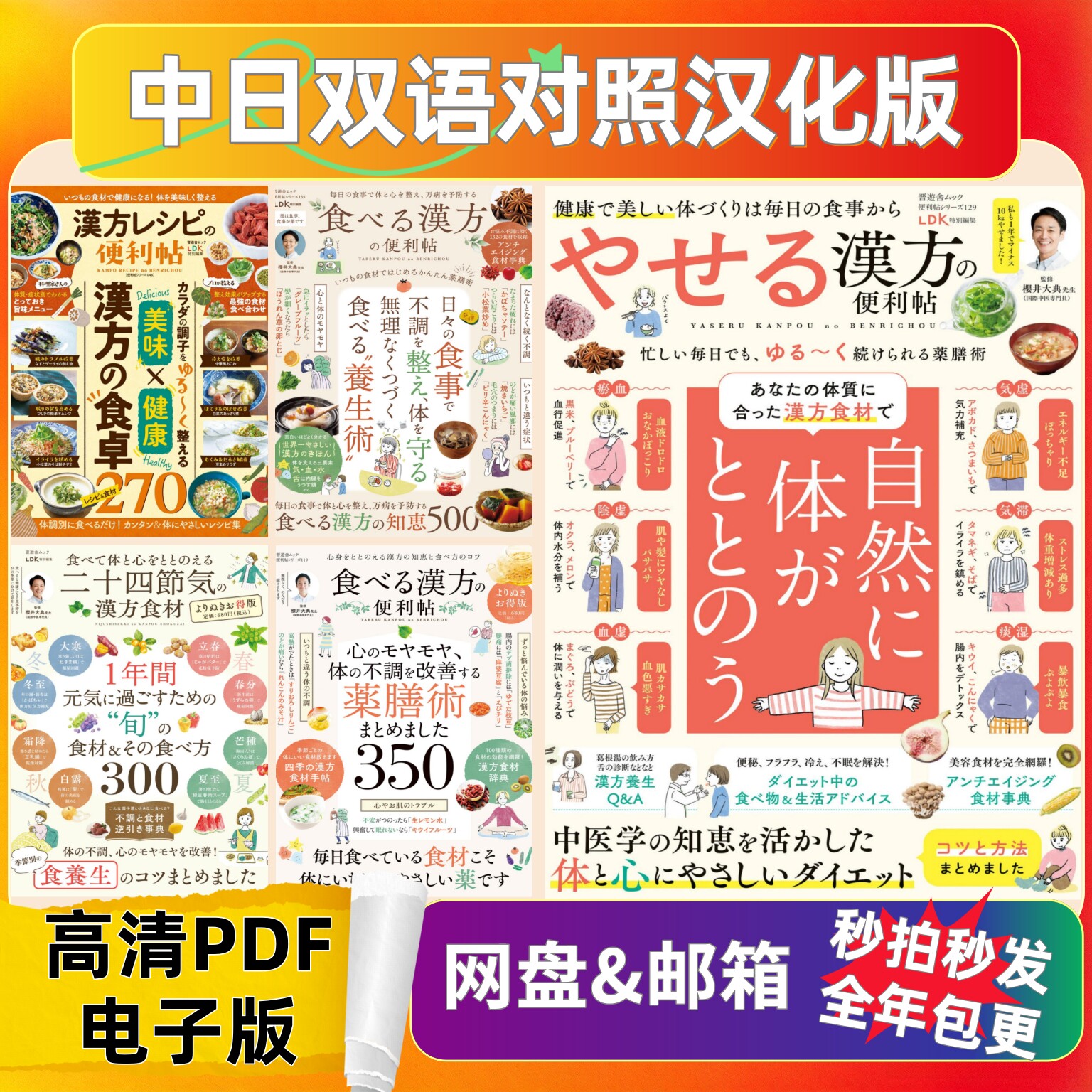 汉方合集汉化电子资料 中医食疗汉方养生生活技巧家庭科普