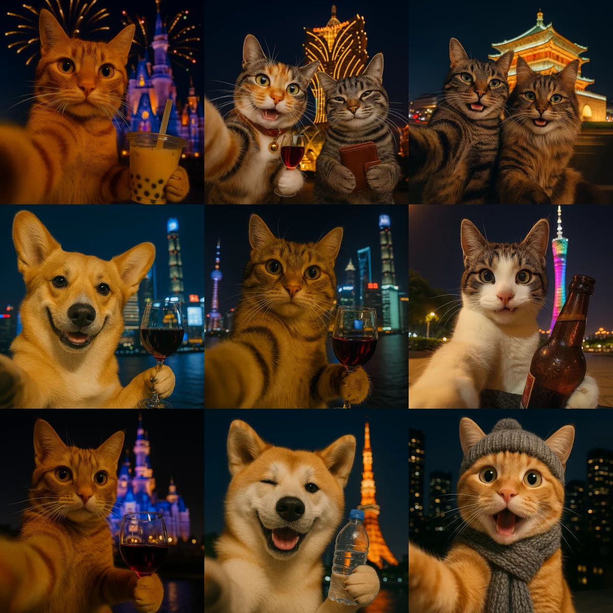 AI绘图旅拍宠物猫咪头像写真定制专属AI代生图代出图代画合影自拍