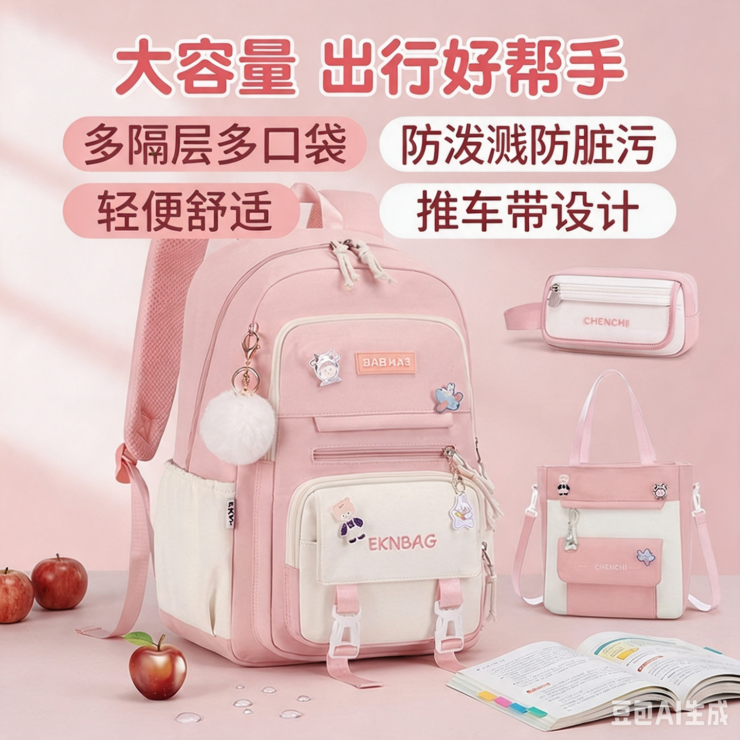 2026新款书包小学生女生大容量儿童护脊女孩三到六年级轻便双肩包