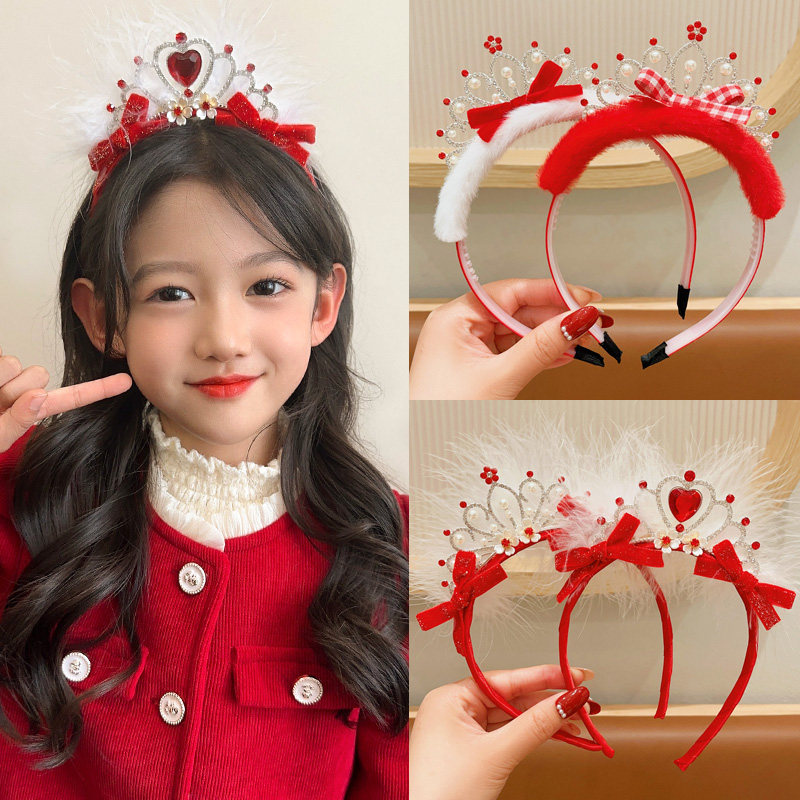 新年头饰儿童公主皇冠发箍