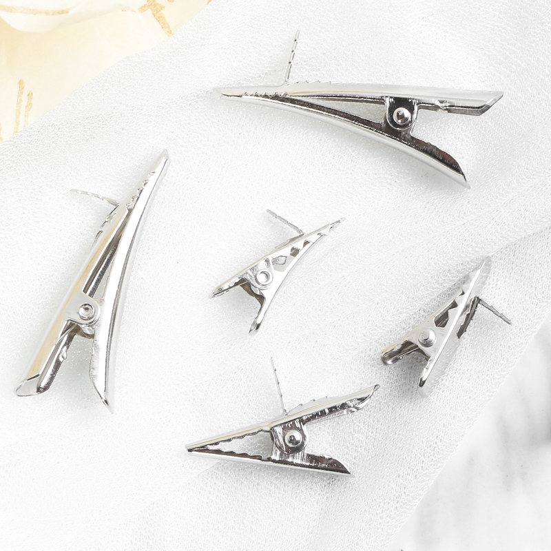 鸭嘴夹DIY礼品夹银色金属发卡